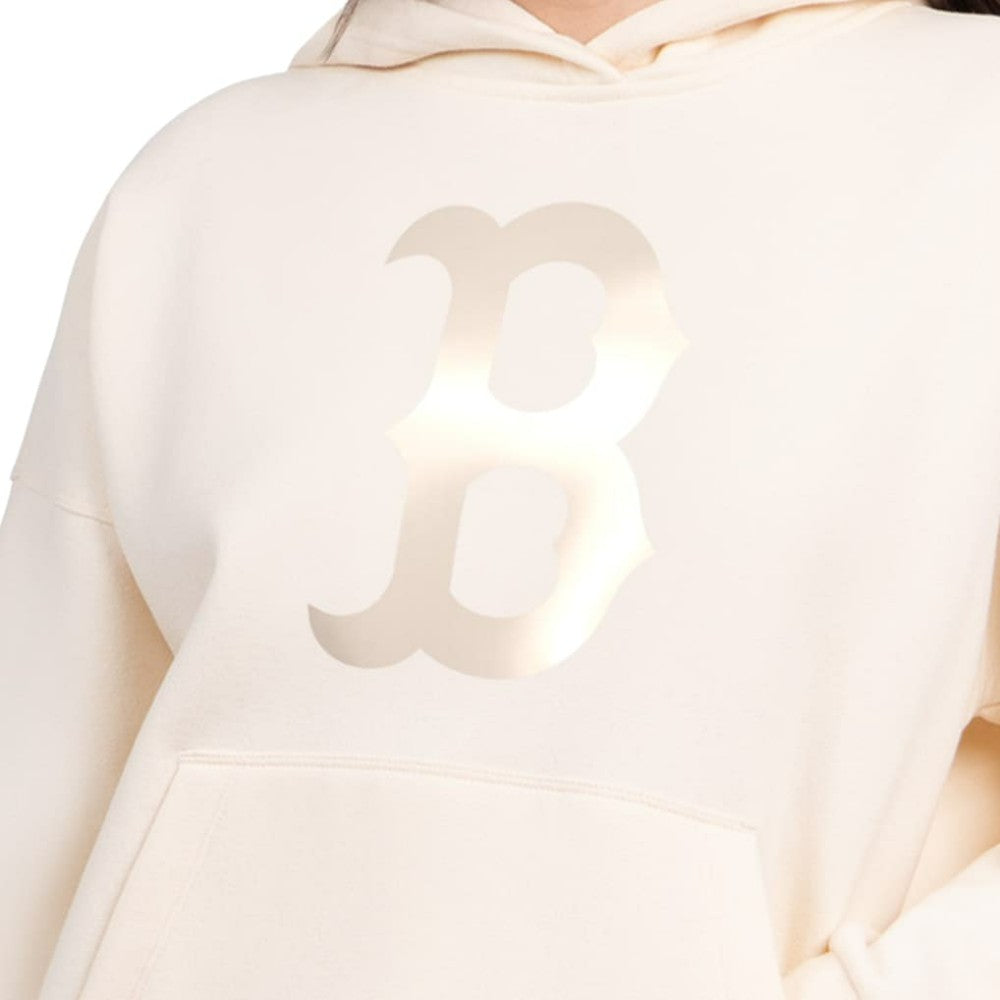 Boston Red Sox Starter Women's Pastel Relaxed Hoodie - Cream