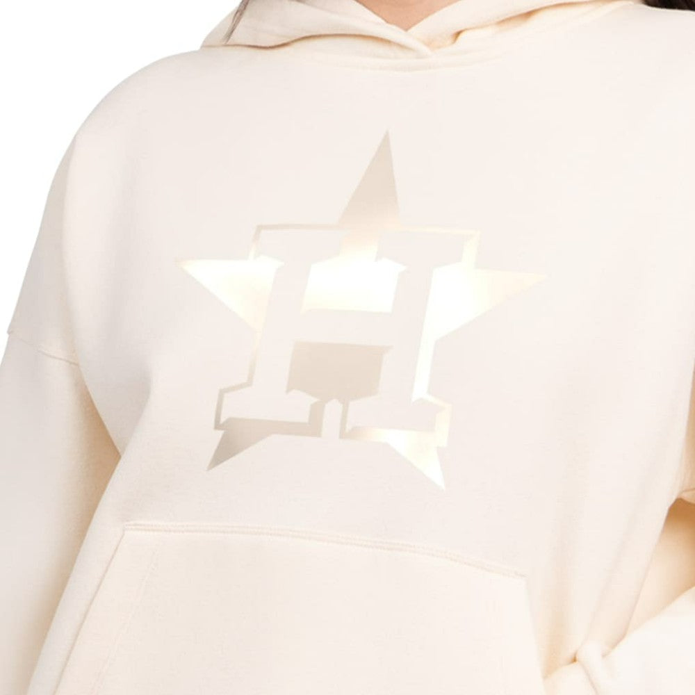 Houston Astros Starter Women's Pastel Relaxed Hoodie - Cream