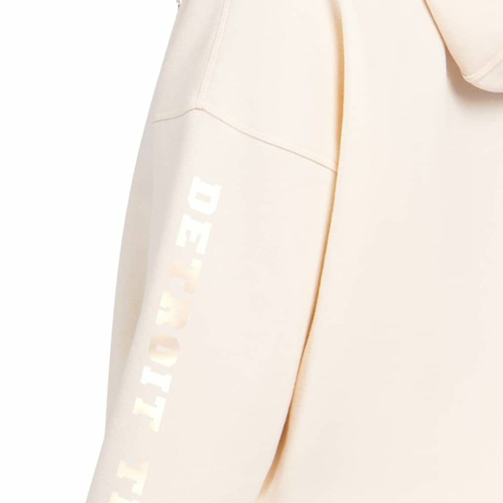 Detroit Tigers Starter Women's Pastel Relaxed Hoodie - Cream