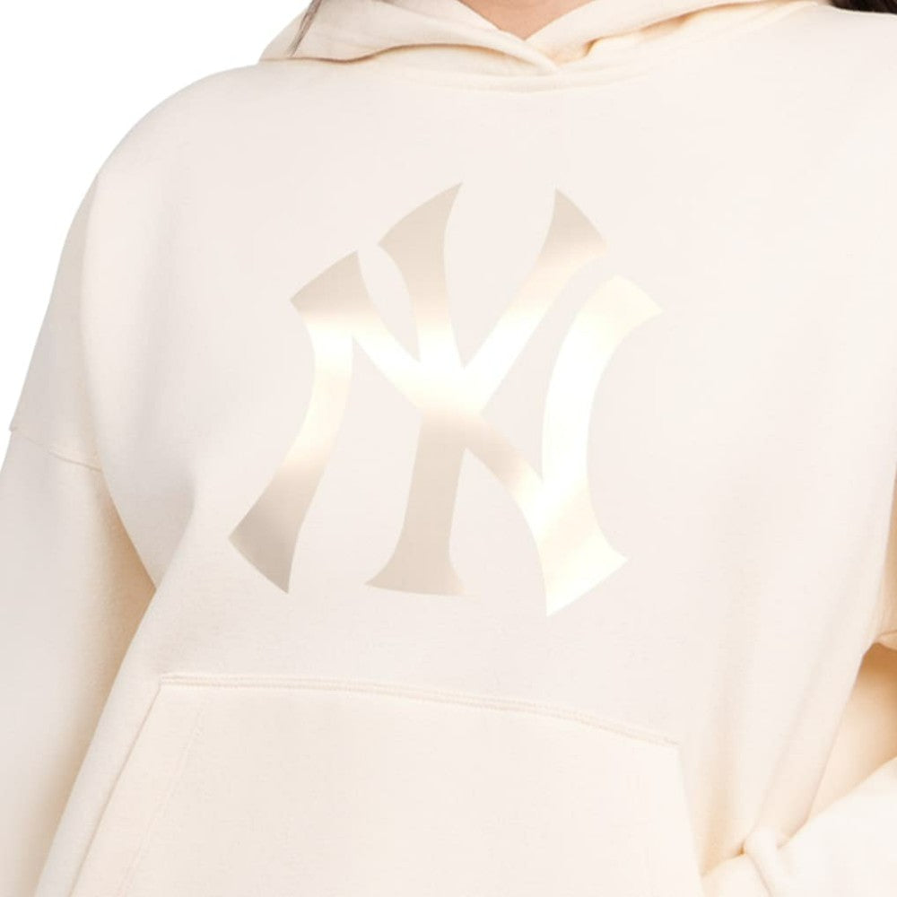 New York Yankees Starter Women's Pastel Relaxed Hoodie - Cream
