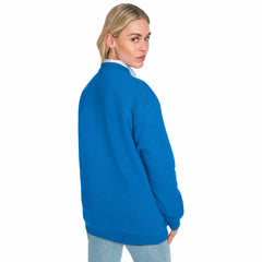 Detroit Lions Starter Women's Groovy Script Fleece Crewneck Sweatshirt - Blue for sale