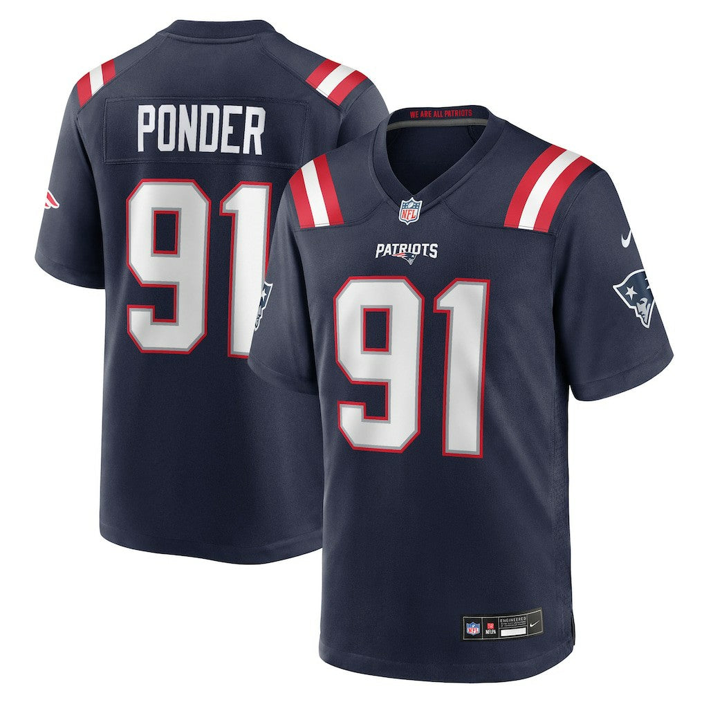 Elijah Ponder New England Patriots Team Game Jersey - Navy | Nike on sale