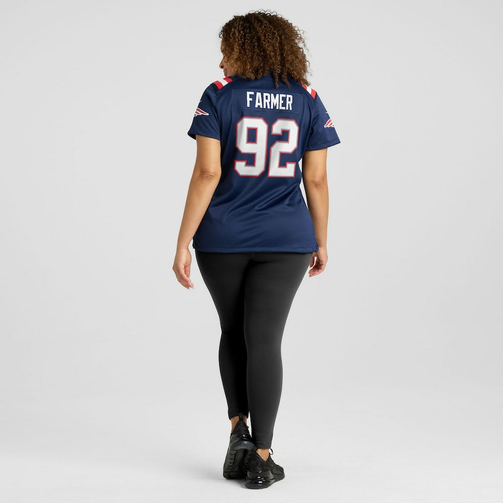 Joshua Farmer New England Patriots Women's Team Game Jersey - Navy | Nike for sale