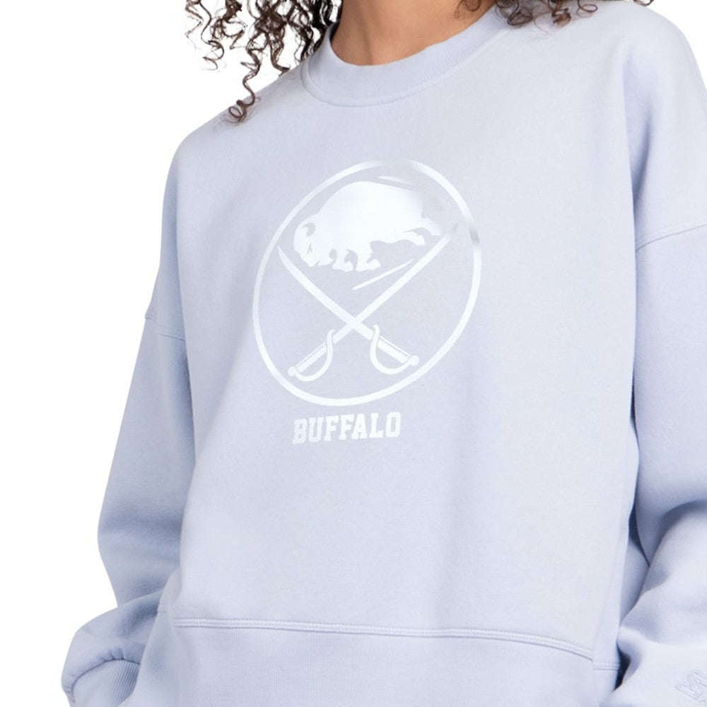 Buffalo Sabres Starter Women's Boxy Cropped Sweatshirt Blue