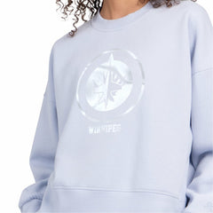 Winnipeg Jets Starter Women's Boxy Cropped Sweatshirt Blue