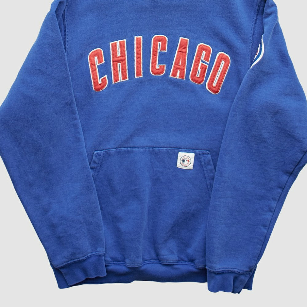 Chicago Cubs Stitches 2000s Pullover Sweatshirt - Blue Vintage