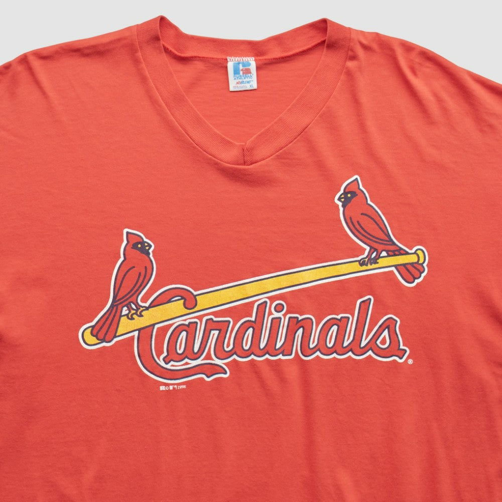 St. Louis Cardinals Russell 1998 T-Shirt - Orange Vintage