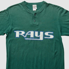 Tampa Bay Rays Majestic 90s T-Shirt - Green Vintage