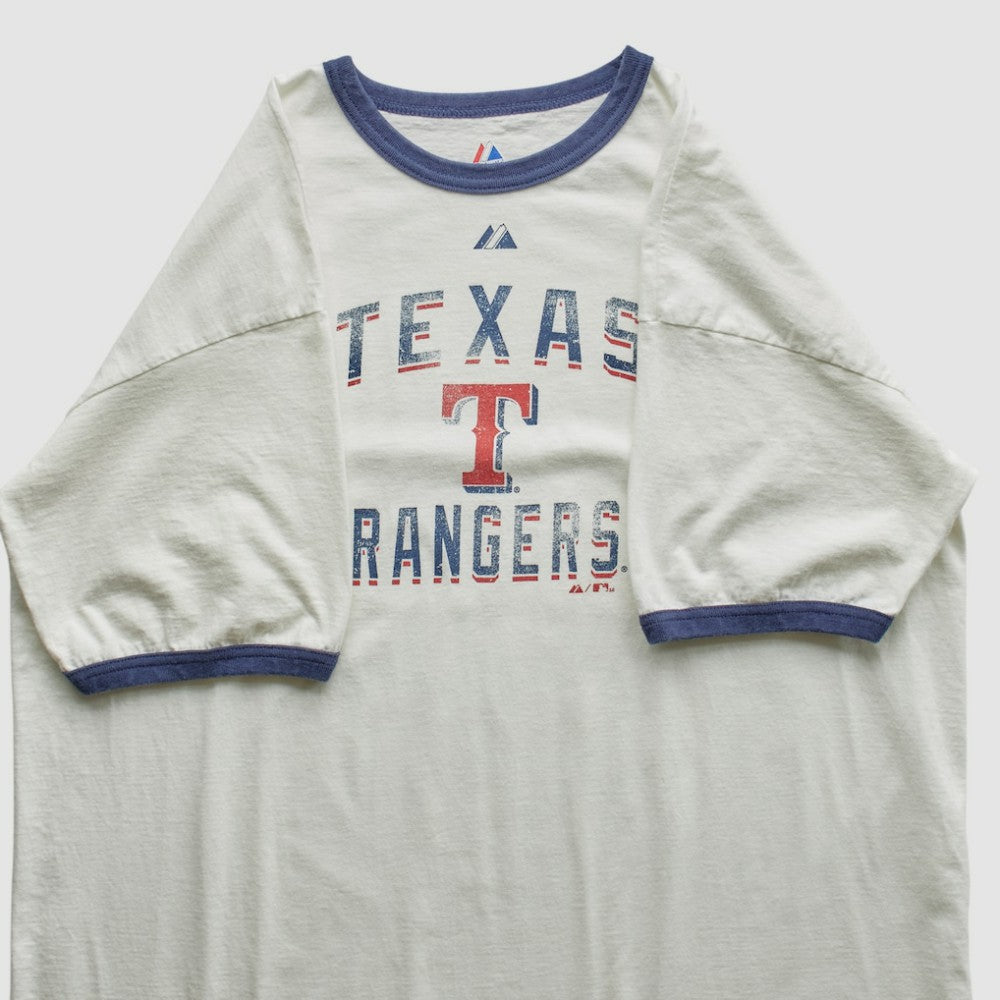 Texas Rangers Majestic 2010 T-Shirt - White Vintage