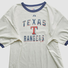 Texas Rangers Majestic 2010 T-Shirt - White Vintage