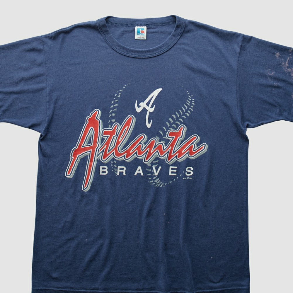 Atlanta Braves 1993 T-Shirt - Navy Vintage