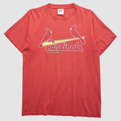 St. Louis Cardinals Majestic 2000s T-Shirt - Red Vintage