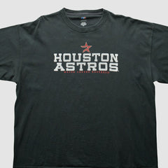 Houston Astros 2000s T-Shirt - Black Vintage