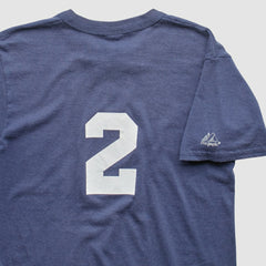 Atlanta Braves Majestic 90s T-Shirt - Navy Vintage