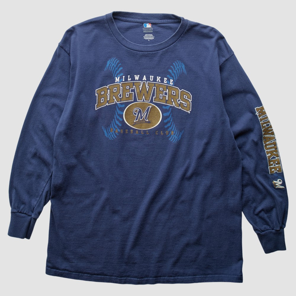 Milwaukee Brewers 2000s T-Shirt - Blue Vintage