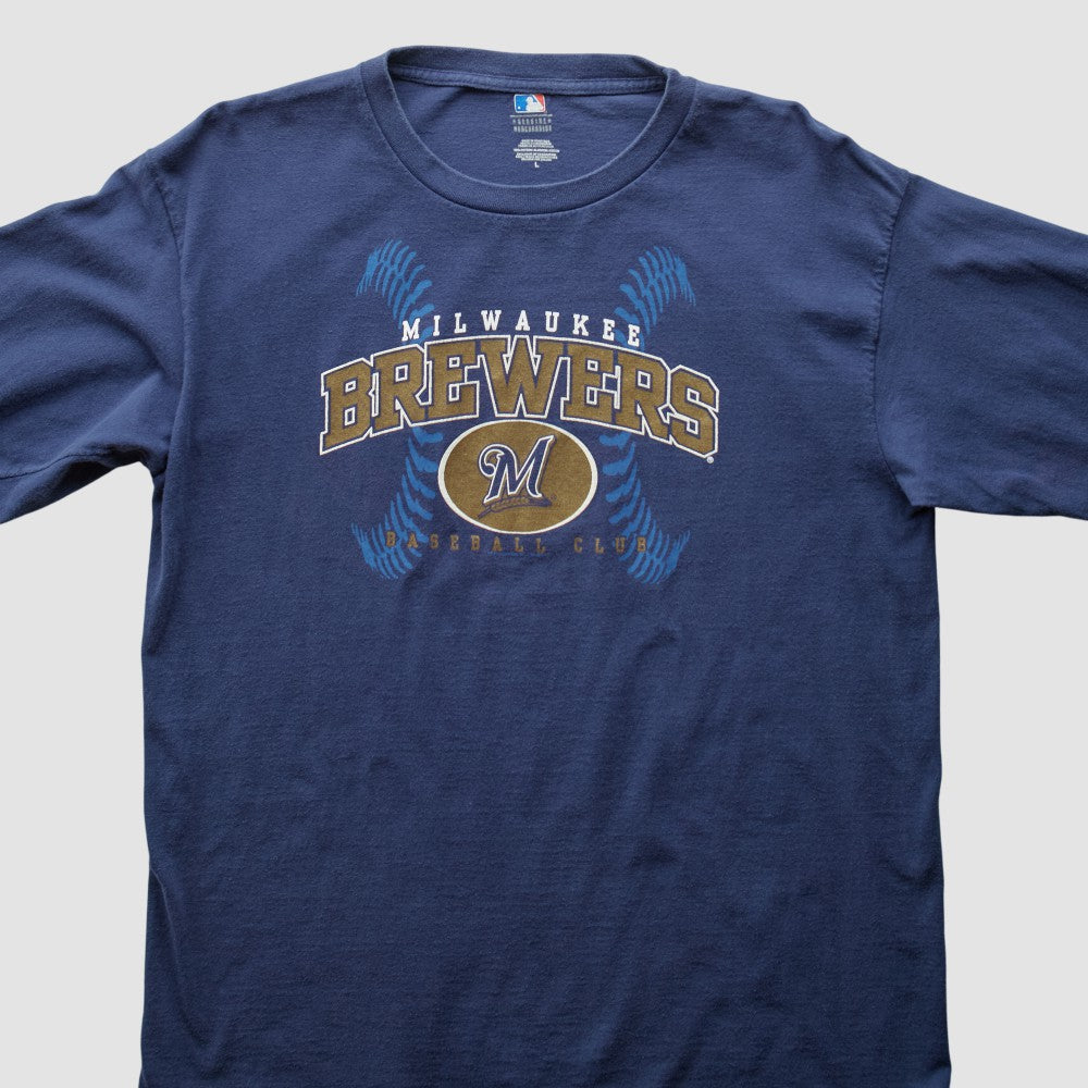 Milwaukee Brewers 2000s T-Shirt - Blue Vintage