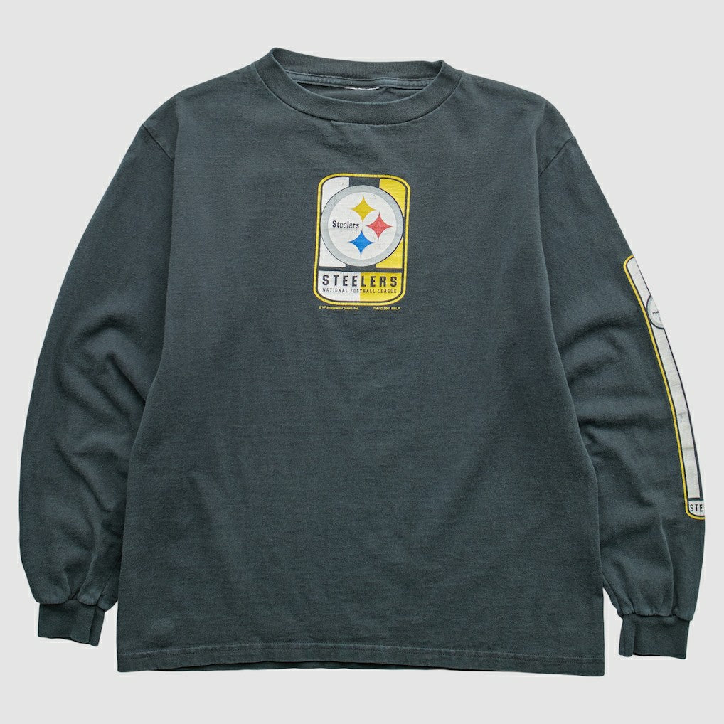 Pittsburgh Steelers VF Imagewear 2001 Pullover Sweatshirt - Gray Vintage sale