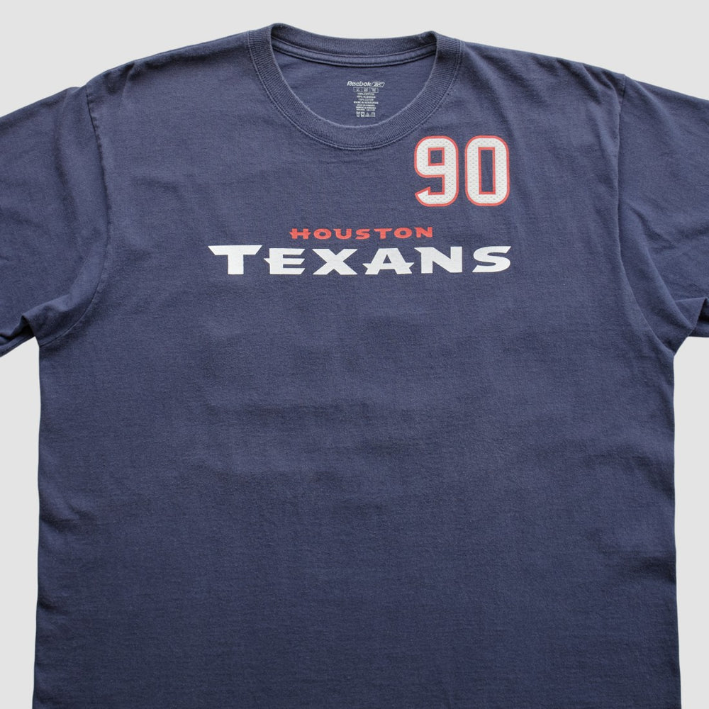 Houston Texans Reebok 2000s T-Shirt - Navy Vintage cheap