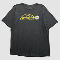 Pittsburgh Steelers 2010s T-Shirt - Black Vintage discount