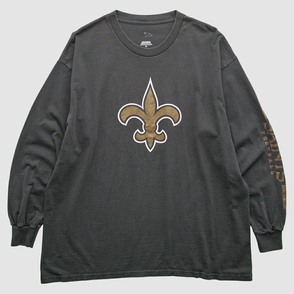 New Orleans Saints 2000s T-Shirt - Black Vintage for sale