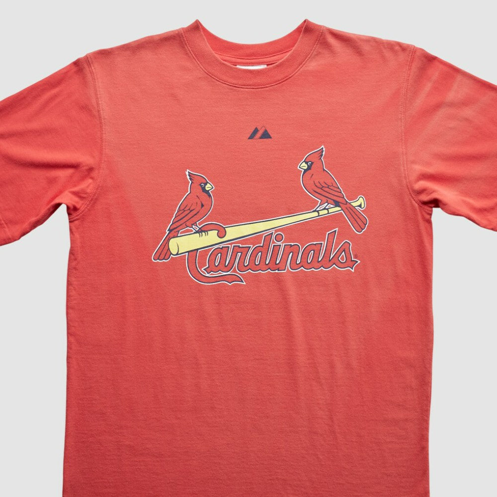 St. Louis Cardinals Majestic 2000s T-Shirt - Red Vintage