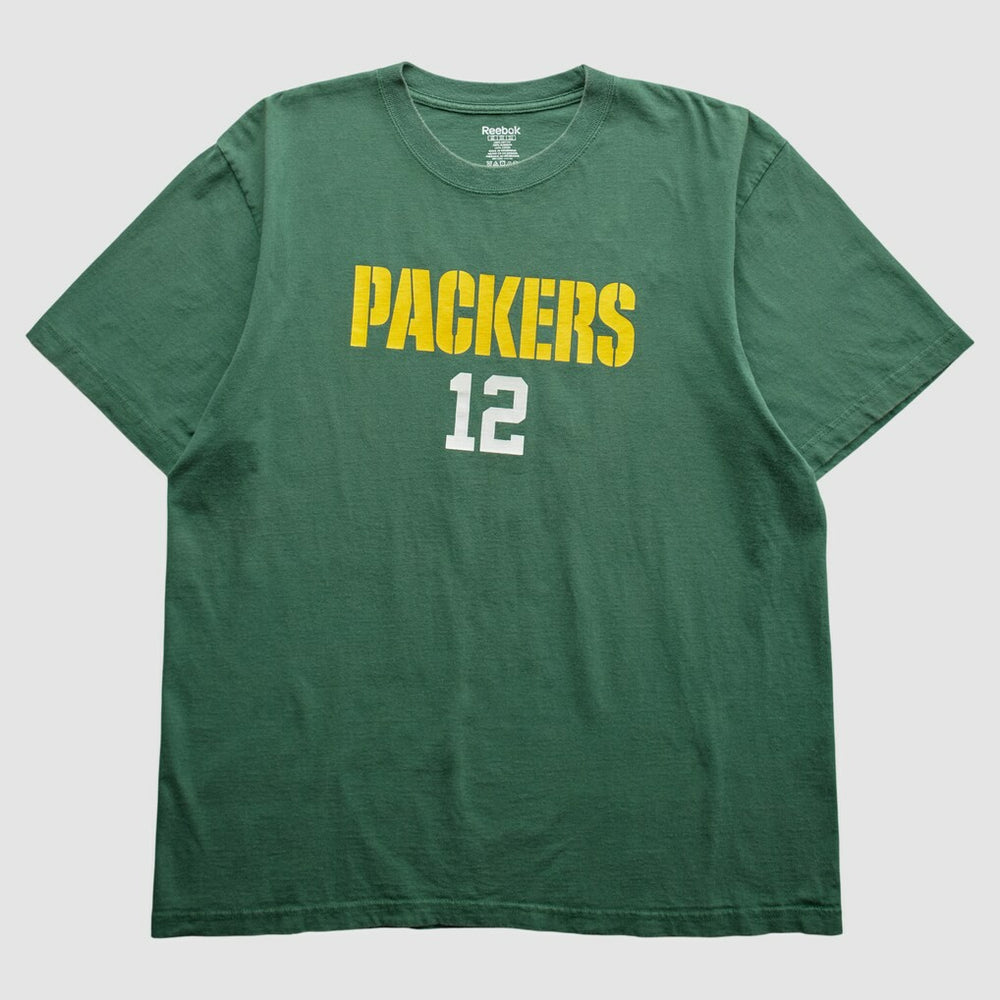 Green Bay Packers Reebok 2008 T-Shirt - Green Vintage outlet