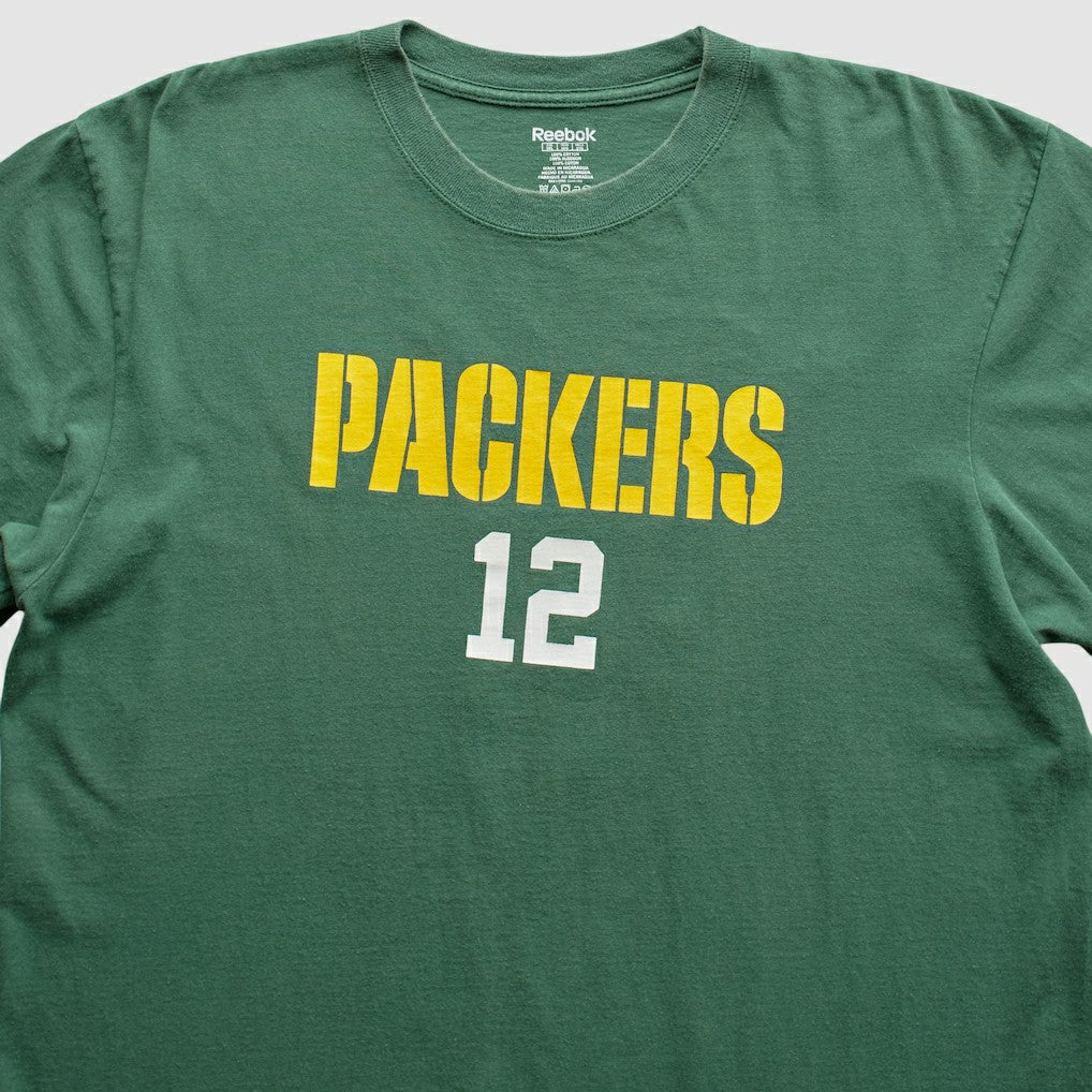 Green Bay Packers Reebok 2008 T-Shirt - Green Vintage outlet