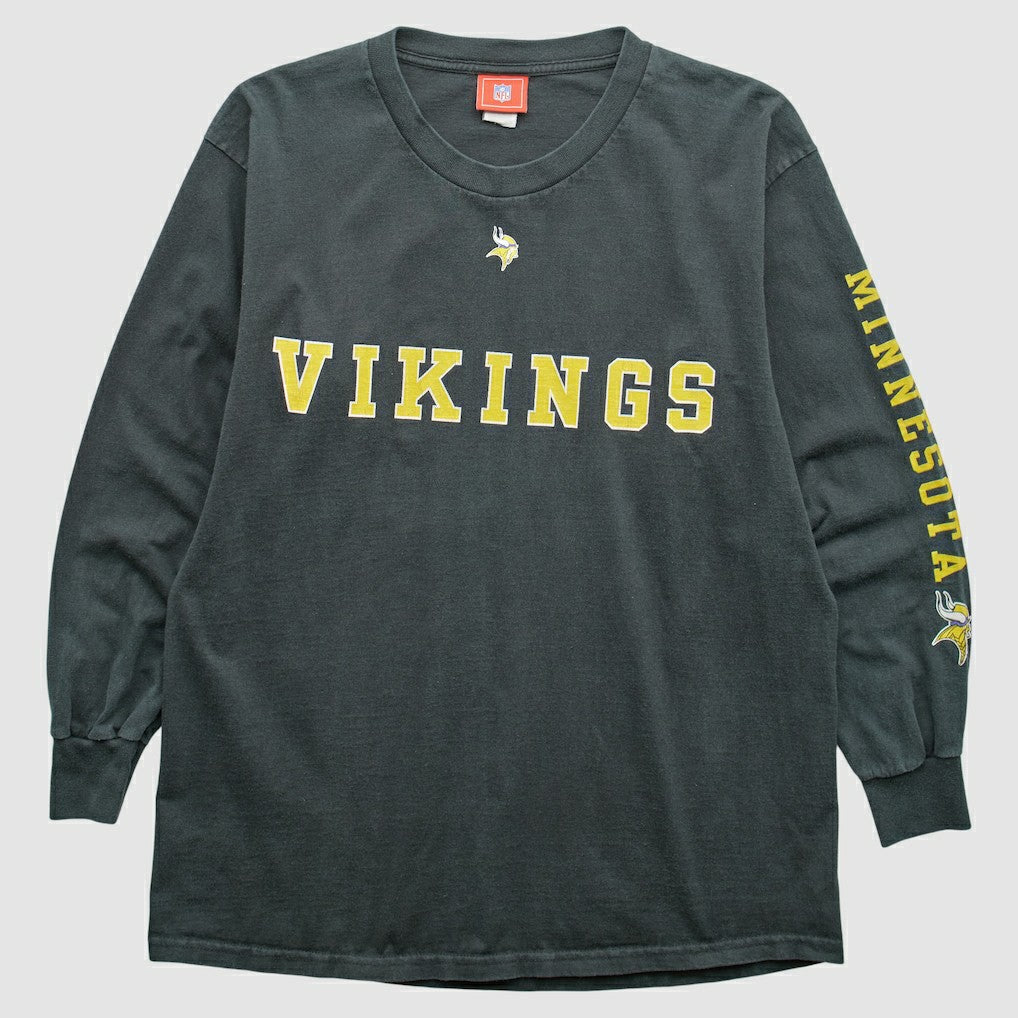 Minnesota Vikings NFL 2000s T-Shirt - Black Vintage for sale