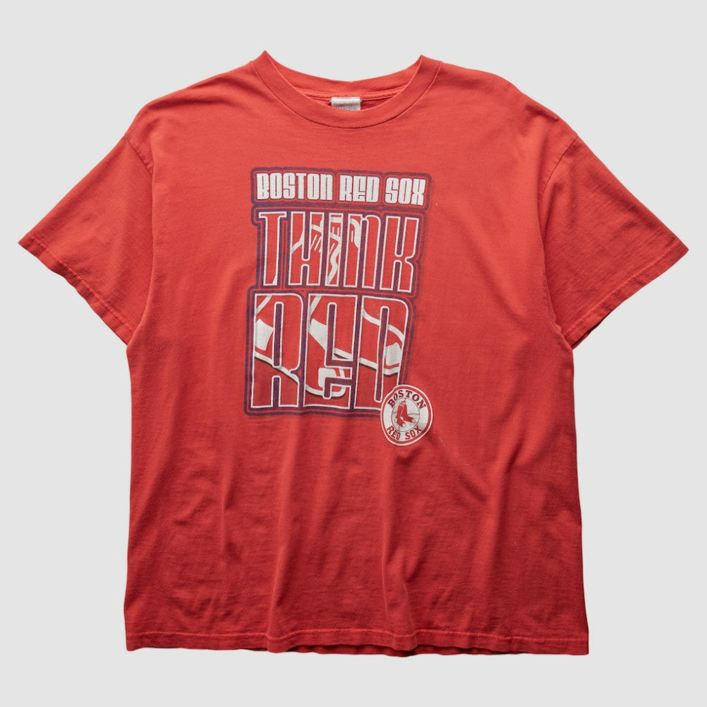 Boston Red Sox 2000s T-Shirt - Red Vintage