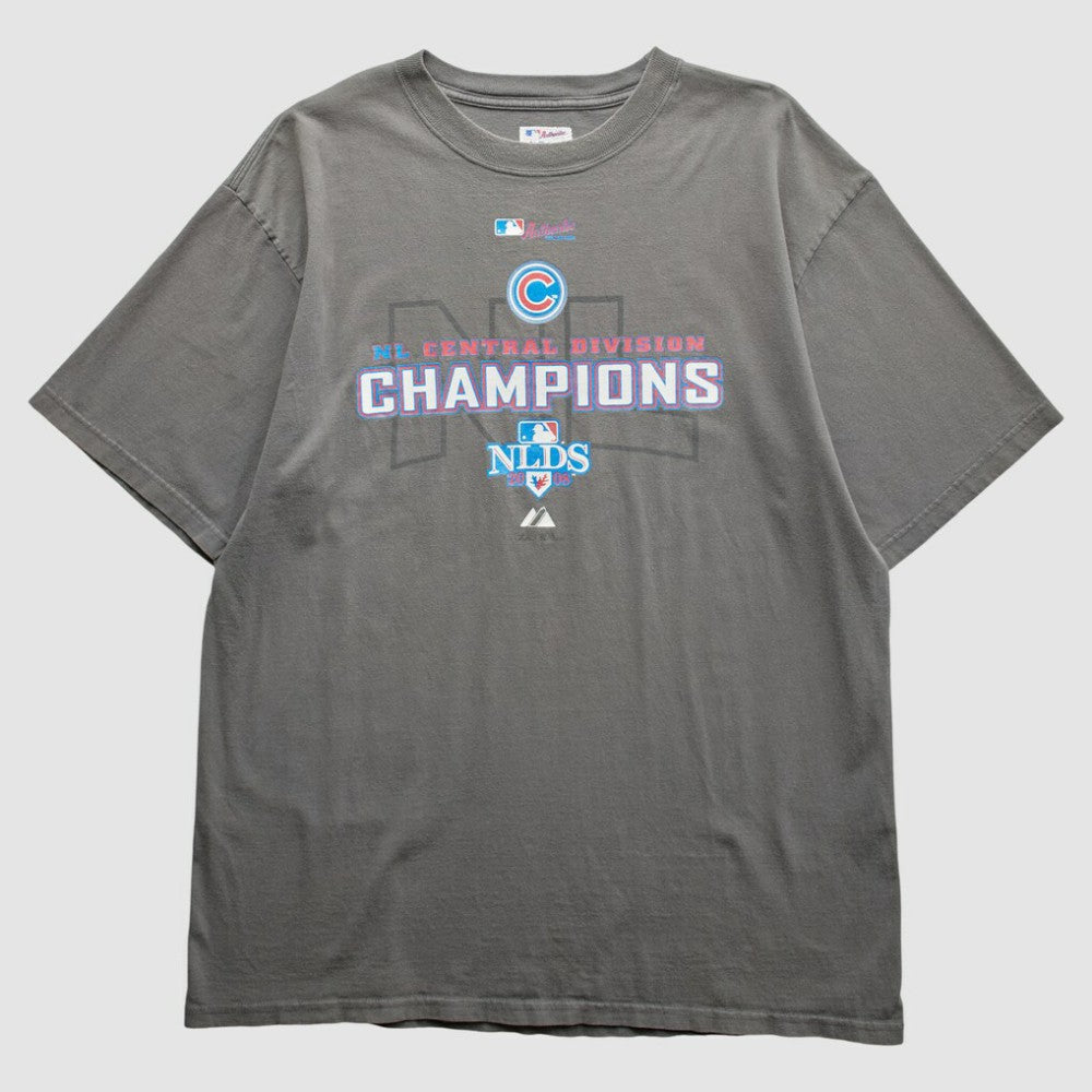 Chicago Cubs Majestic 2008 T-Shirt - Gray Vintage