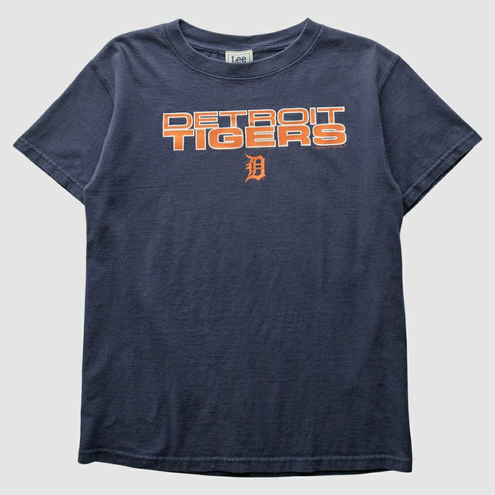 Detroit Tigers Lee Apparel 2000s T-Shirt - Navy Vintage