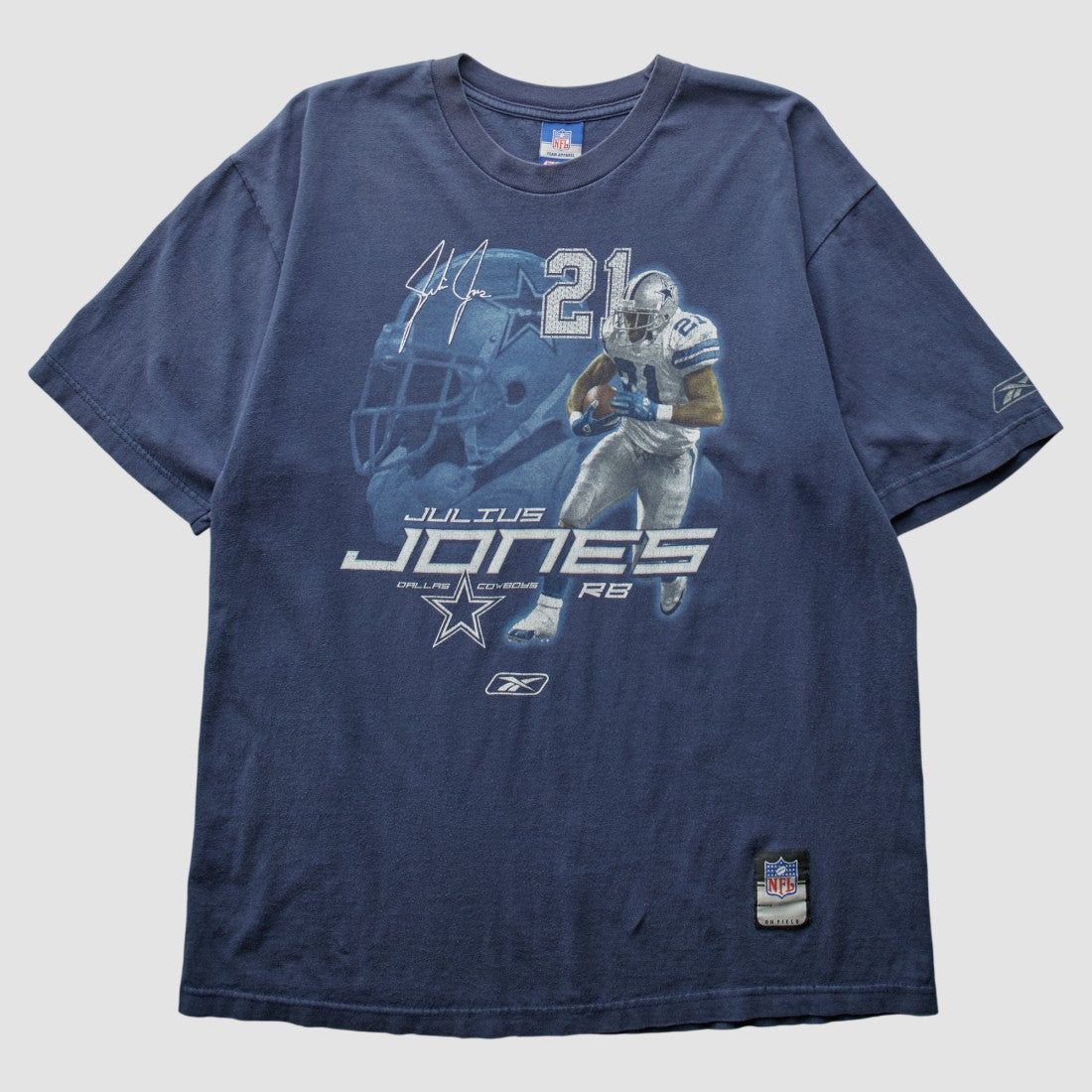 Dallas Cowboys Reebok 2000s T-Shirt - Navy Vintage for sale