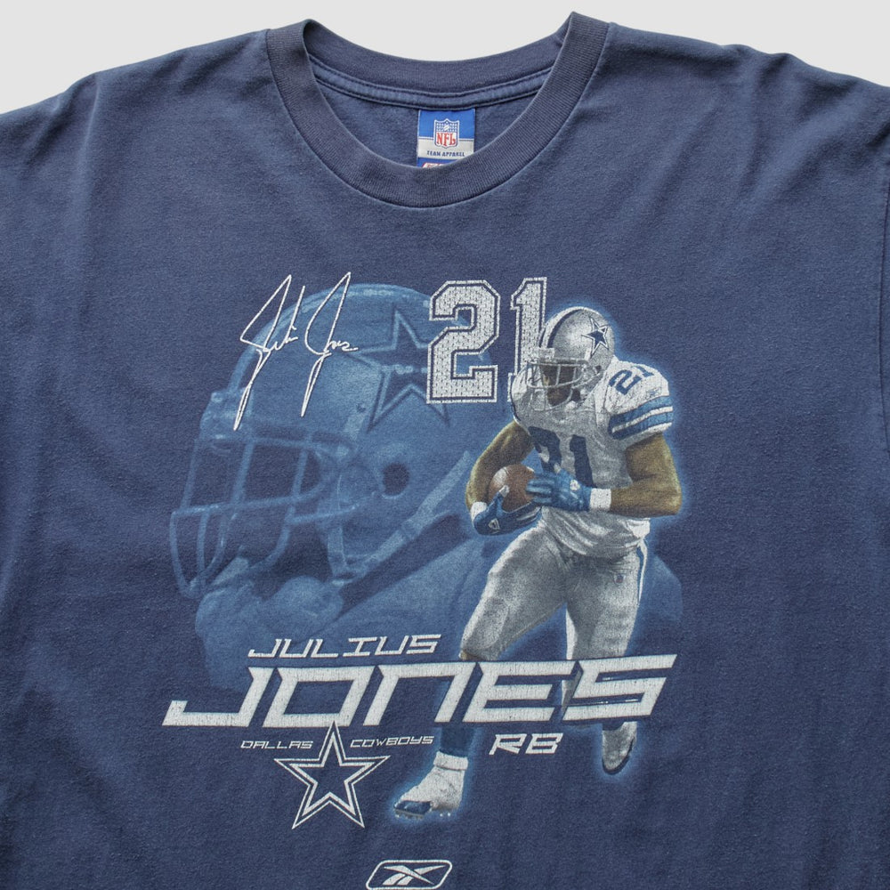 Dallas Cowboys Reebok 2000s T-Shirt - Navy Vintage for sale
