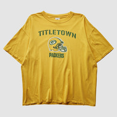 Green Bay Packers NFL 2000s T-Shirt - Yellow Vintage cheap