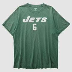 New York Jets Reebok 2009 T-Shirt - Green Vintage sale