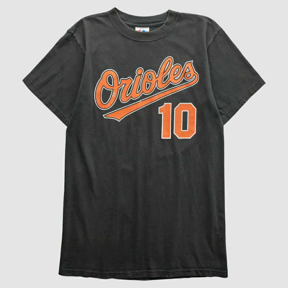 Baltimore Orioles Majestic 2000s T-Shirt - Black Vintage