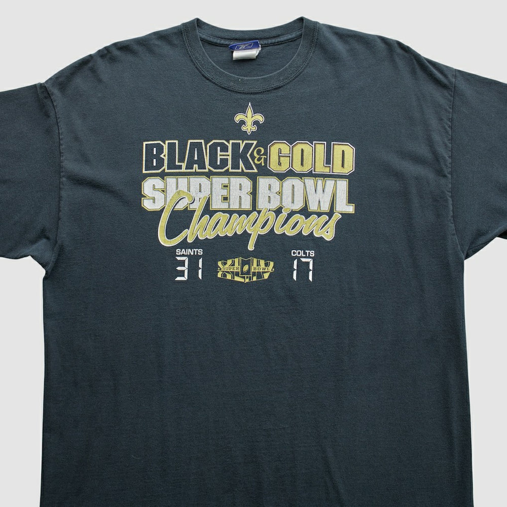 New Orleans Saints Reebok 2010 T-Shirt - Black Vintage cheap