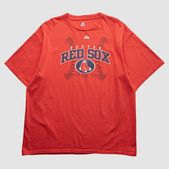 Boston Red Sox Majestic 2009 T-Shirt - Red Vintage