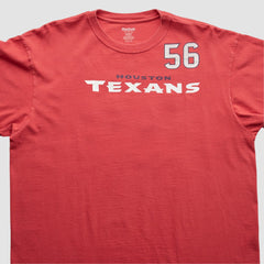 Houston Texans Reebok 2000s T-Shirt - Red Vintage for sale