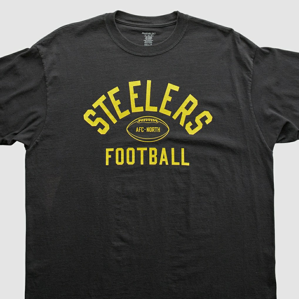 Pittsburgh Steelers Reebok 2000s T-Shirt - Black Vintage discount