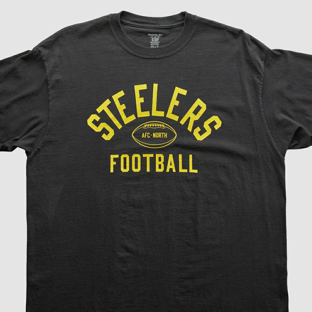 Pittsburgh Steelers Reebok 2000s T-Shirt - Black Vintage discount