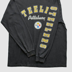 Pittsburgh Steelers 2000s T-Shirt - Black Vintage on sale