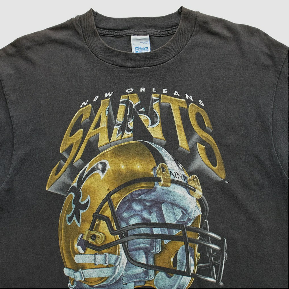 New Orleans Saints Salem 1995 T-Shirt - Black Vintage cheap