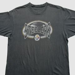 Pittsburgh Steelers 90s T-Shirt - Gray Vintage discount