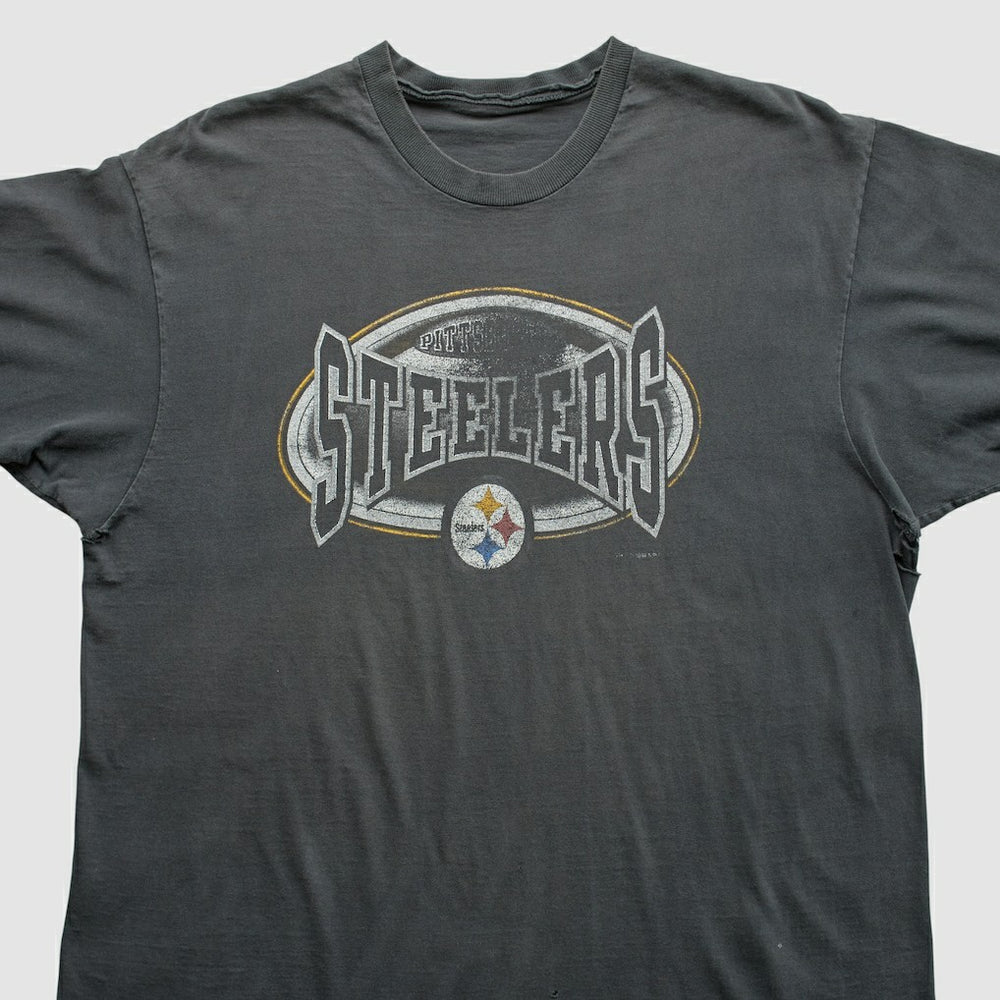 Pittsburgh Steelers 90s T-Shirt - Gray Vintage discount