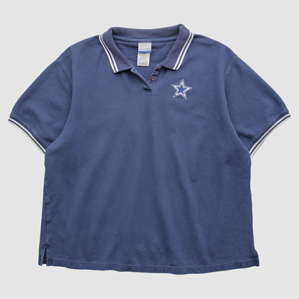 Dallas Cowboys Reebok 2000s Polo - Navy Vintage discount