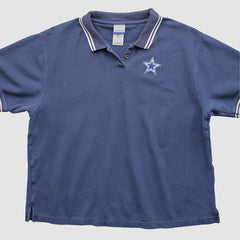 Dallas Cowboys Reebok 2000s Polo - Navy Vintage discount
