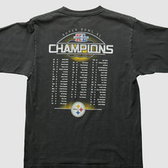 Pittsburgh Steelers Reebok 2006 T-Shirt - Black Vintage sale