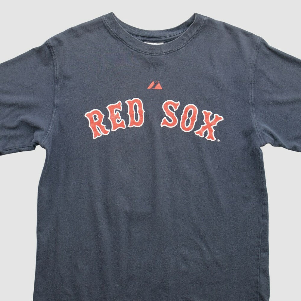 Boston Red Sox Majestic 2000s T-Shirt - Navy Vintage