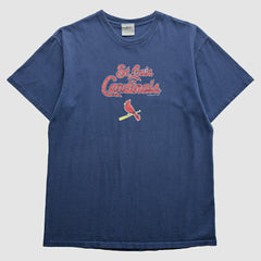 St. Louis Cardinals 2000s T-Shirt - Blue Vintage